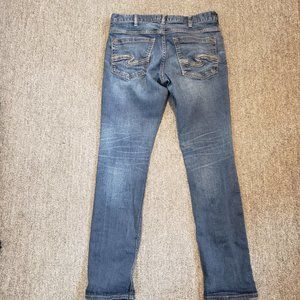 Silver Jeans W32 Konrad Slim Fit Slim Straight Leg Jeans